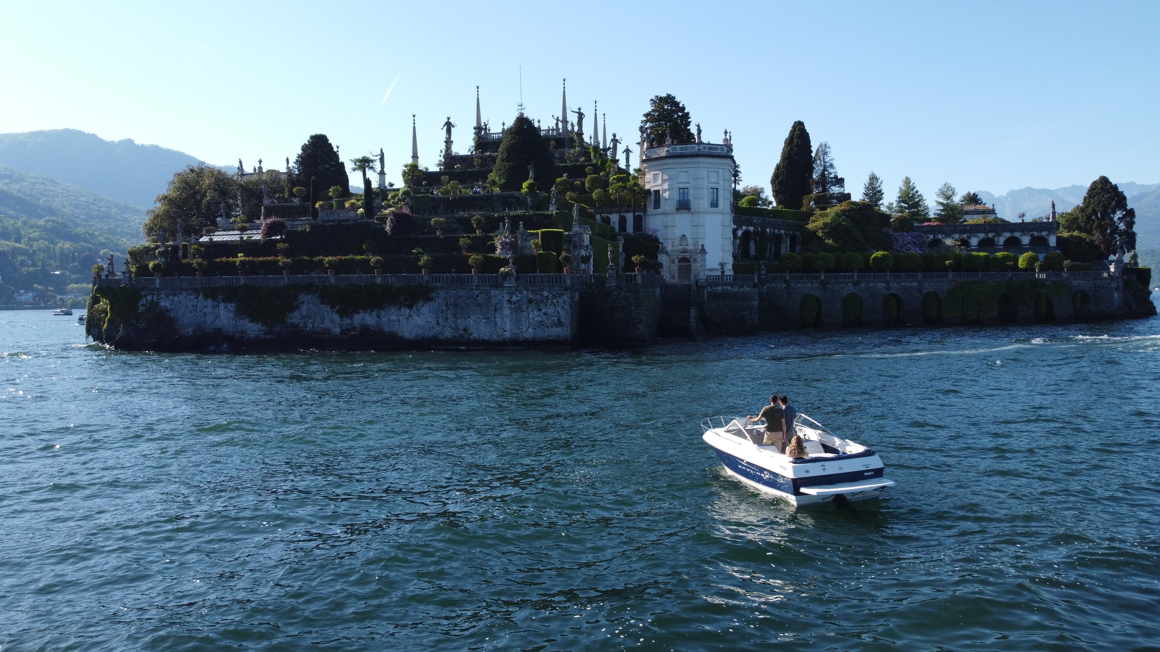 Bayliner Discovery 192 all'Isola Bella, Lago Maggiore